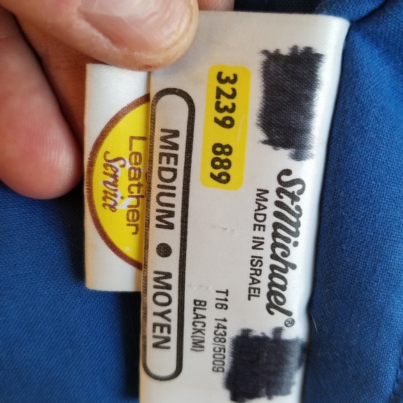 Black Medium English leather jacket - Picture 3 of 12